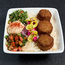 Try some delicous Falafel from Argo Mediterranean, two California locations